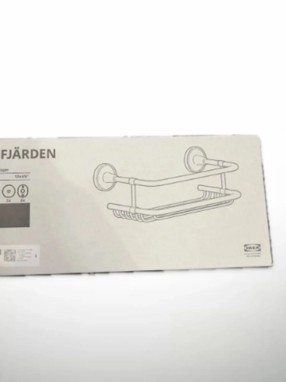 BROFJÄRDEN 105.822.34 Shower shelf, chrome effect, 13x5